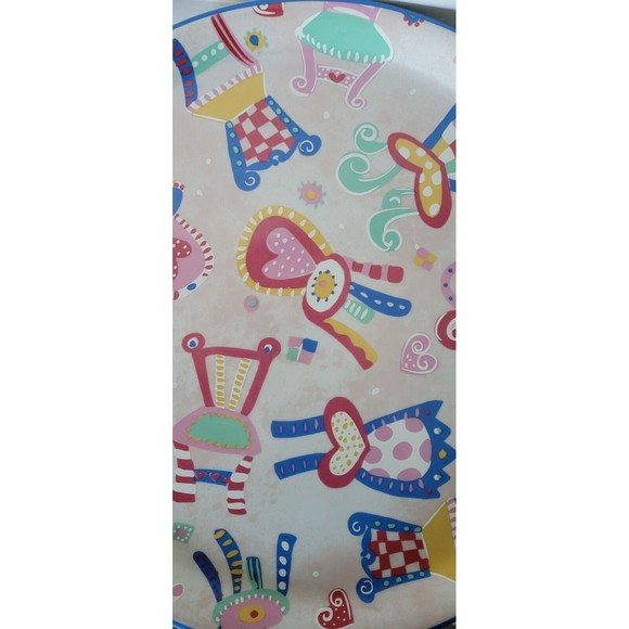 R.B. BERNARDA PORTUGAL 12 x 12" Whimsical Chairs Colorful Fun - Picture 4 of 6